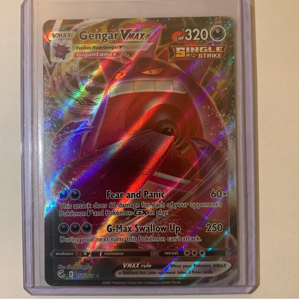 Random Assortment of Pokémon Cards (Gengar Vmax, Nemona, Hyper Aroma)